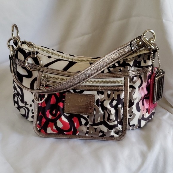 🌺🌈🌺2PC COACH POPPY GRAFFITI EDITION VINTAGE SET 💕❤️🌺 - Picture 1 of 12